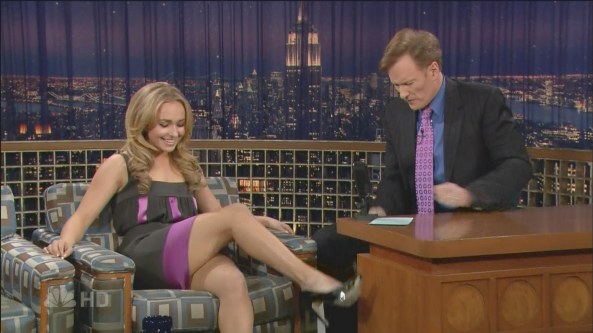 Hayden Panettiere CrossedLegs The Tonight Show with Conan O'Brien (2007-02-12)1